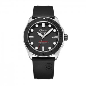 Alexandre Christie AC 3042 Silver Black MARTBBA Automatic